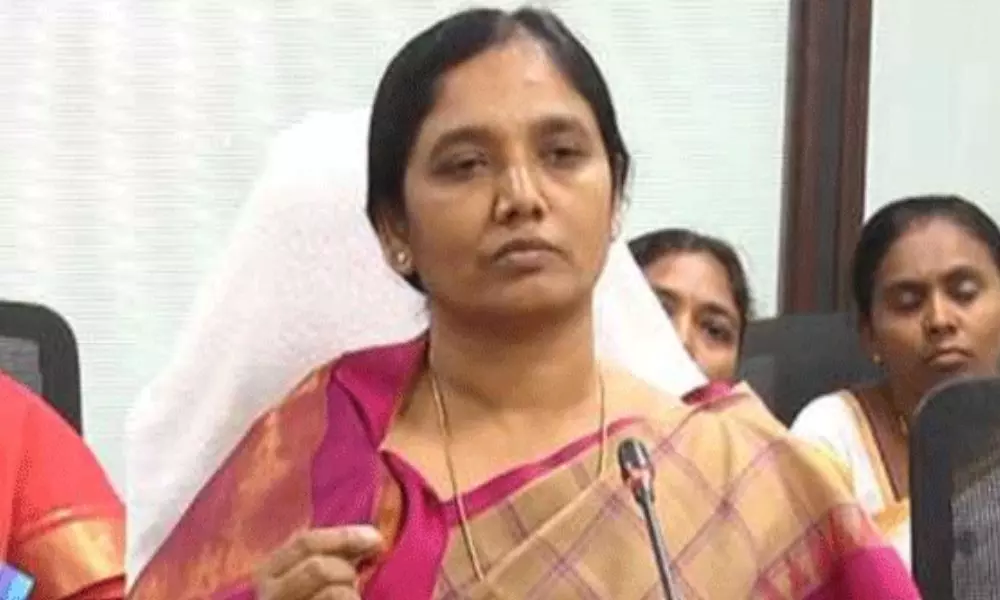 TDP Leader Paritala Sunitha Reacts on Chandrababu Cry at Press Meet