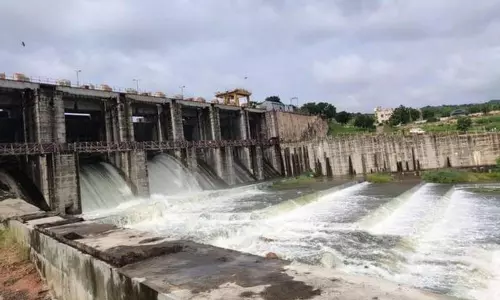 Heavy Flood Water to Anantapuram District Parnapally Chitravathi Balancing Reservoir Heavy Flood Water to Anantapuram District Parnapally Chitravathi Balancing Reservoir