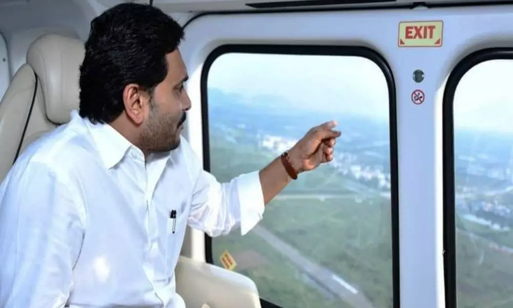 CM Jagan Aerial Survey in Flood Affected Areas in AP Today 20 11 2021