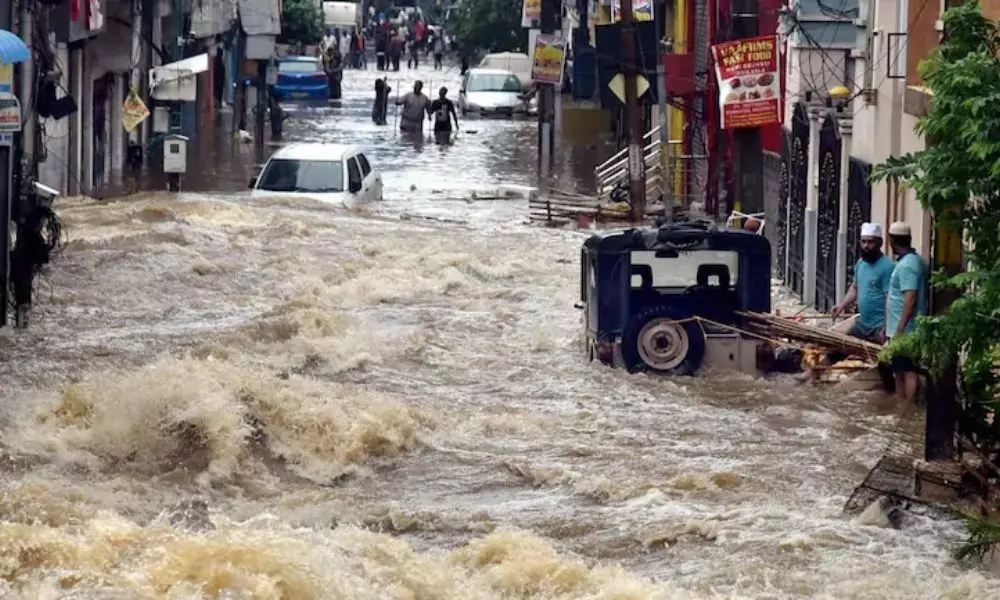 Heavy Rains in Andhra Pradesh due to Cyclone Formed in Bay of Bengal