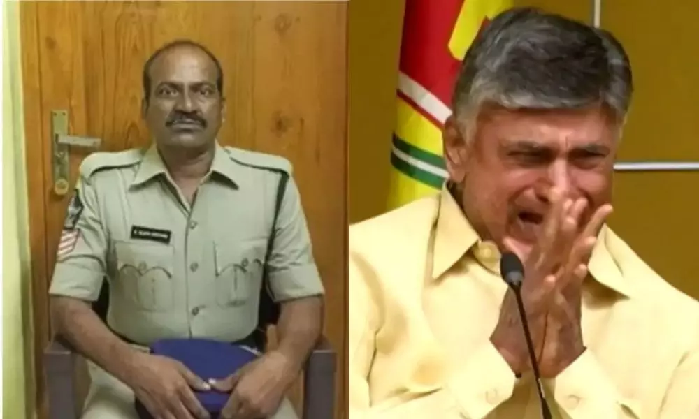 Head Constable Vijaya Krishna Resigns to his Job as Chandrababu was Insulted