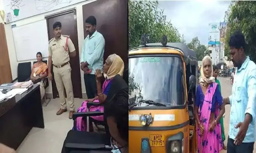 Auto Driver Rescues an Elderly Woman who Wants to Commit Suicide