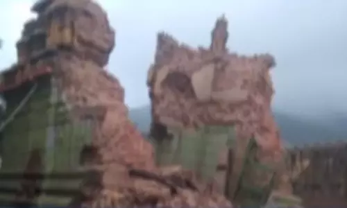 Main Shiva Temple is Located in Somasila Reservoir Collapsed due to Heavy Floods