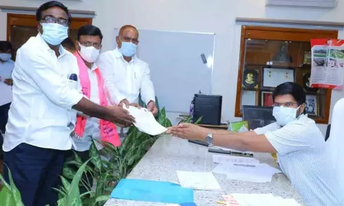 On Going MLC Nominations Process in Khammam