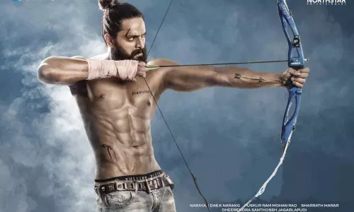 Hero Naga Shaurya Shocking Six Pack Look in Lakshya Movie