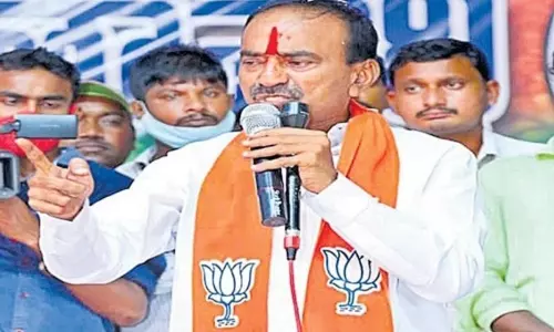 BJP MLA Etela Rajender Participated in Mock Assembly in Osmania University