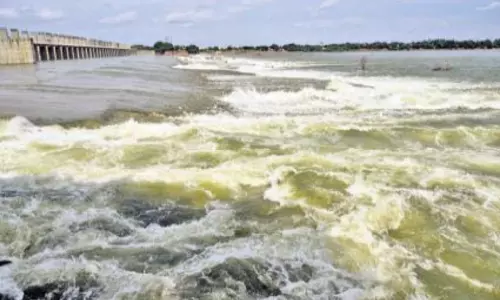 Penna River Overflowing due to Heavy Rains from One Week in Anantapuam Penna River Overflowing due to Heavy Rains from One Week in Anantapuam