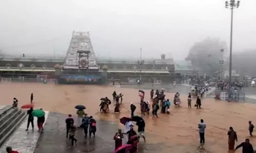 Heavy Rain in Tirumala so Two Wheelers‌ Suspension on Two Ghat Roads