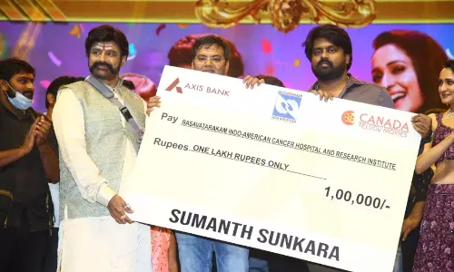 Balakrishna Fans Gave Donations For Social Service in Akhanda Movie Pre Release Event
