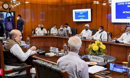 Ongoing All Party Meeting in Delhi Ongoing All Party Meeting in Delhi