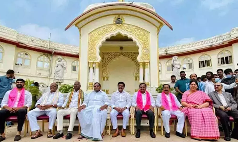 Five TRS MLCs who Elected Under MLA Quota Took Oath