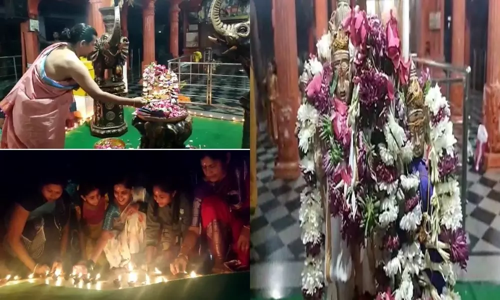 Metpally: కాశిబాగ్ ఆంజనేయ స్వామి ఆలయంలో వైభవంగా లక్ష బిల్వార్చన