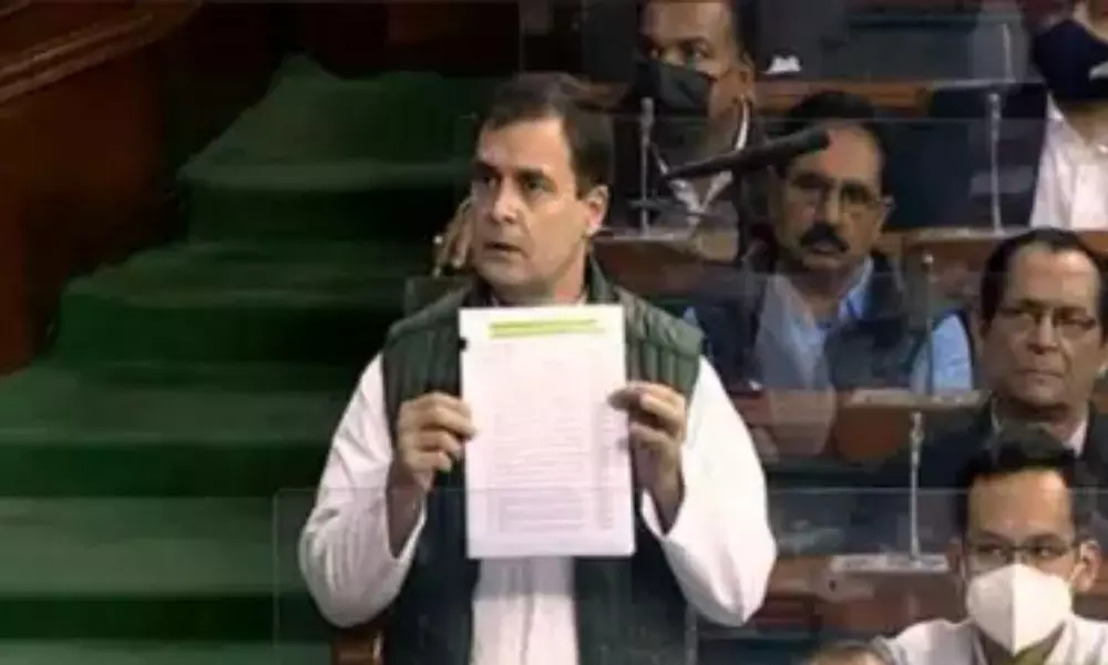 Rahul Gandhi Gives Adjournment Motion Notice in Lok Sabha
