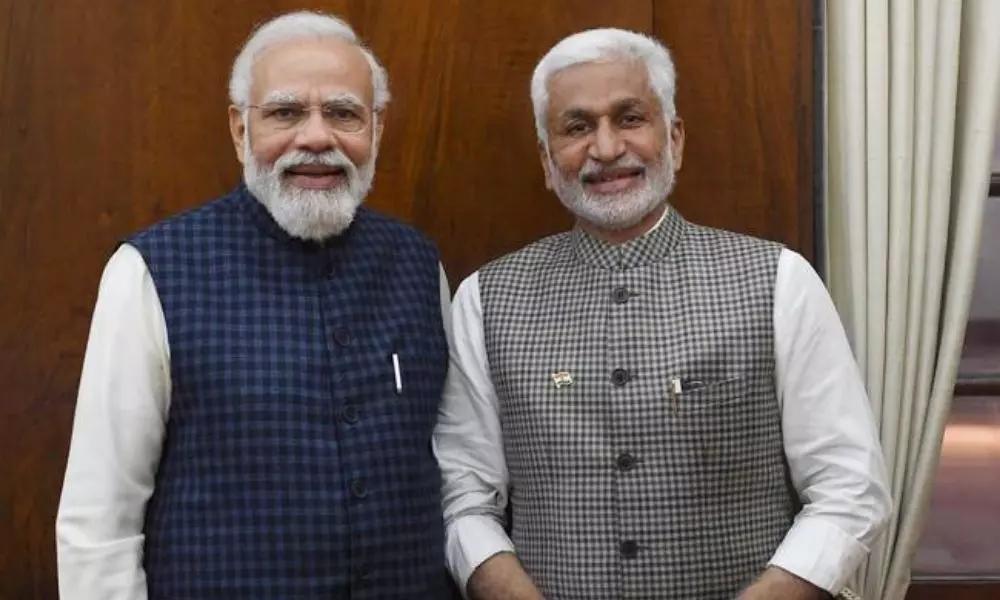 Vijay Sai Reddy meet Prime Minister Narendra Modi in Delhi