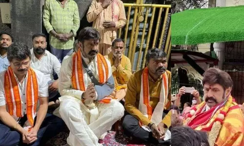 Balakrishna Visits Simhachalam Temple