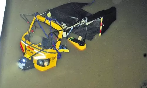 Auto Falls into Rivulet in Andhra Pradesh