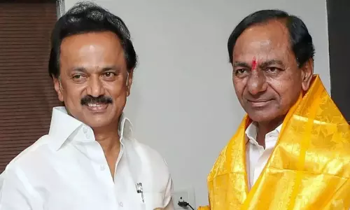 Telangana CM KCR Meeting with Tamil Nadu CM MK Stalin Today | Telangana Live News