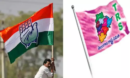 Congress Give Big Shock to TRS in Local Body Elections Congress Give Big Shock to TRS in Local Body Elections