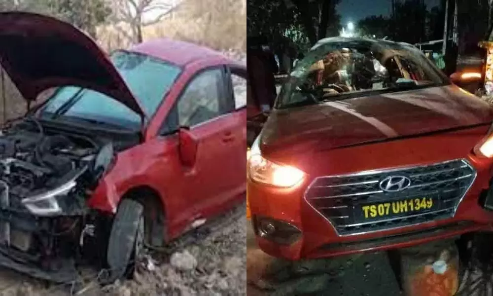 Car Accident in Gachibowli Hyderabad Killed 2 Junior Artists and Drive | Hyderabad News Today