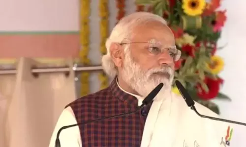 PM Narendra Modi the foundation stone of the Ganga Expressway in Uttar Pradesh