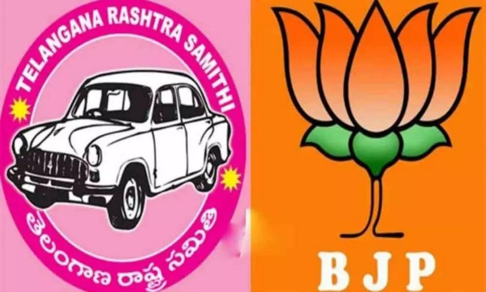 TS Ministers in Delhi Tour and Political War Started Between TRS and BJP | Telangana News