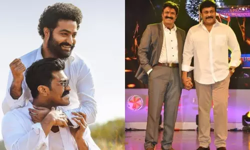 SS Rajamouli Invites Chiranjeevi and Balakrishna for RRR Movie Pre Release Event | RRR Movie Updates
