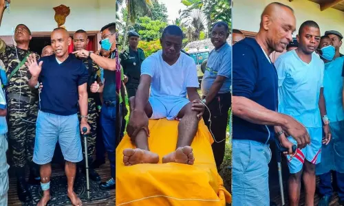 Madagascar Minister Swims to Safety After Helicopter Crash at sea Madagascar Minister Swims to Safety After Helicopter Crash at sea