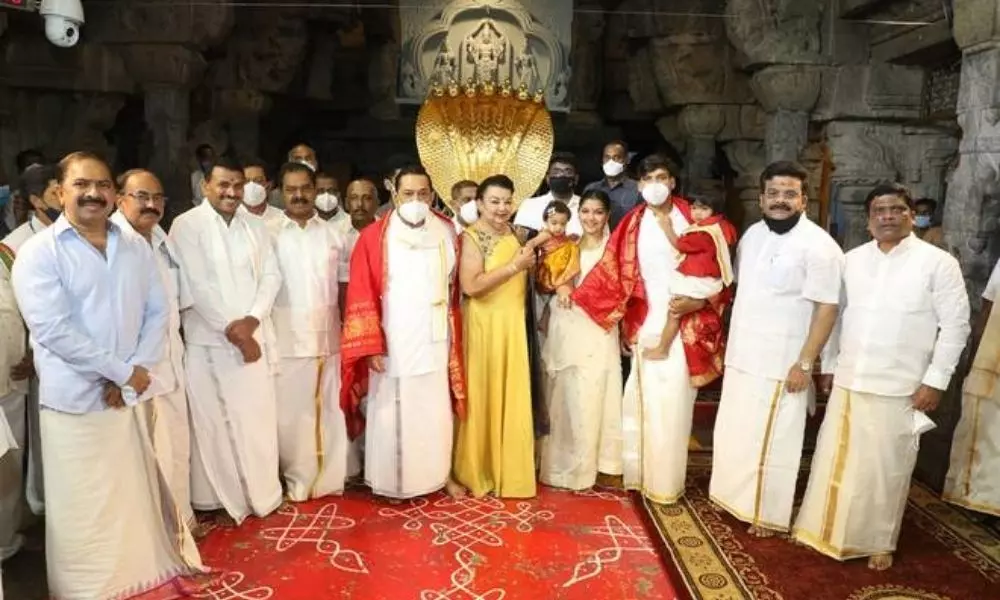 Mahinda Rajapaksa Prime Minister of Sri Lanka visited TTD Temple | Telugu Online News