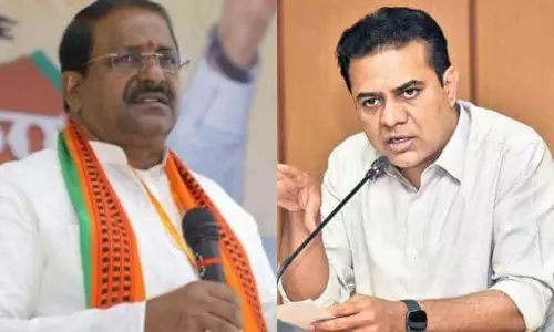 Minister KTR Tweet on Somu Veerraju Words on Liquor Rates