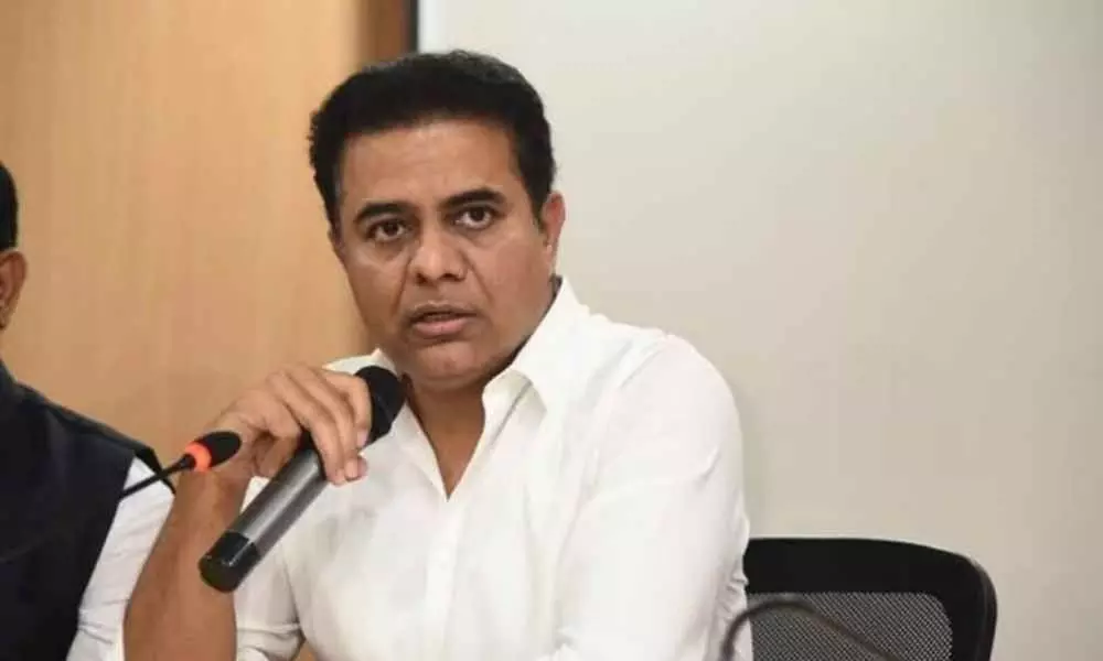 Telangana Minister KTR video conference with Municipal Municipal officials and  Additional Collectors