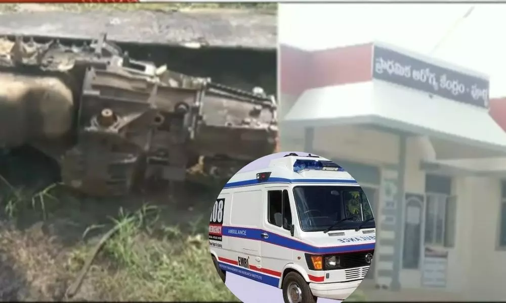 Theft in 108 ambulance in West Godavari | AP News Online