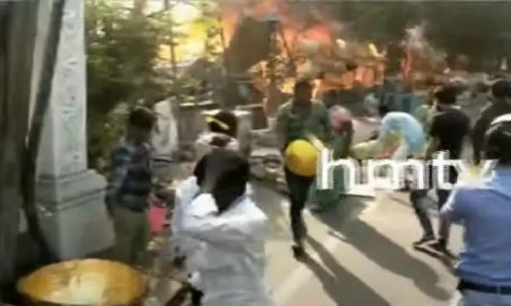 Massive Fire Accident in Hyderabad Chaderghat
