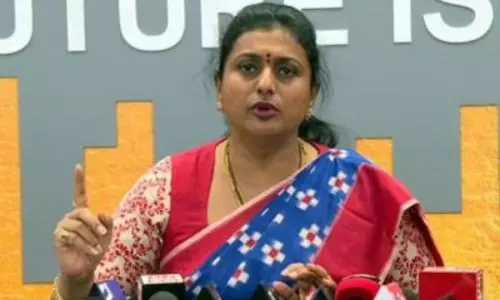 Nagari MLA RK Roja Complaint to SP Senthil Kumar on YSRCP Leaders Nagari MLA RK Roja Complaint to SP Senthil Kumar on YSRCP Leaders