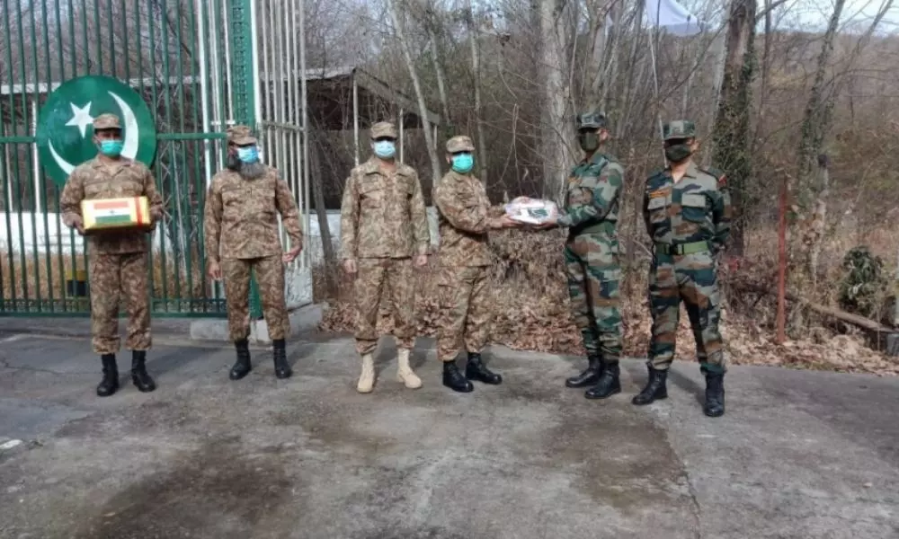 India, Pakistan Army Soldiers Exchange Sweets At LoC on New Year’s Day