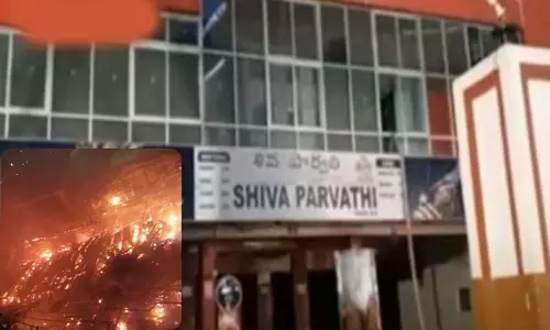 Fire Accident in Shiva Parvathi Theatre in KPHB Colony Hyderabad Today 03 01 2022 | Telangana News Fire Accident in Shiva Parvathi Theatre in KPHB Colony Hyderabad Today 03 01 2022 | Telangana News