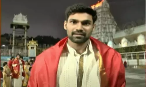 Bellamkonda Sai Srinivas is visited TTD in Tirupati Bellamkonda Sai Srinivas is visited TTD in Tirupati