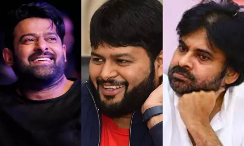 SS Thaman Put Aside Pawan Kalyan Bheemla Nayak Movie for Prabhas Radhe Shyam Movie | Tollywood News SS Thaman Put Aside Pawan Kalyan Bheemla Nayak Movie for Prabhas Radhe Shyam Movie | Tollywood News