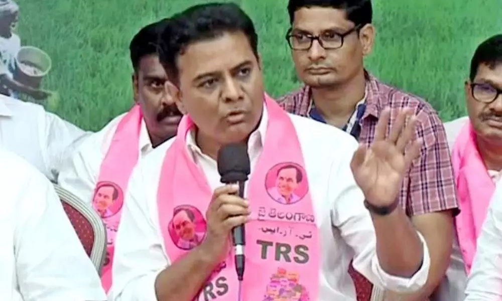 Minister KTR Counter to JP Nadda Comments on CM KCR