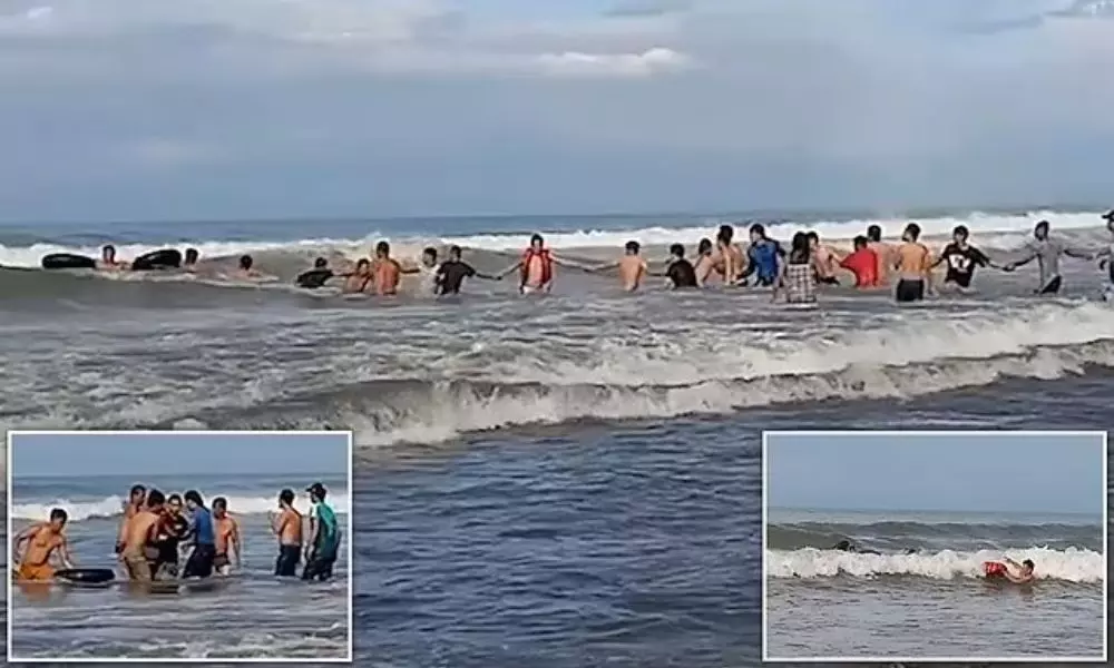 Tourists Rescue Drowning Tourist From Binmaley Beach
