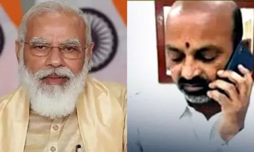 PM Modi Calls Telangana BJP Chief Bandi Sanjay PM Modi Calls Telangana BJP Chief Bandi Sanjay