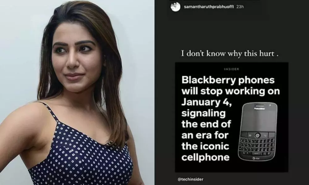 Samantha Post Going Viral About BlackBerry Mobile | Tollywood News Online