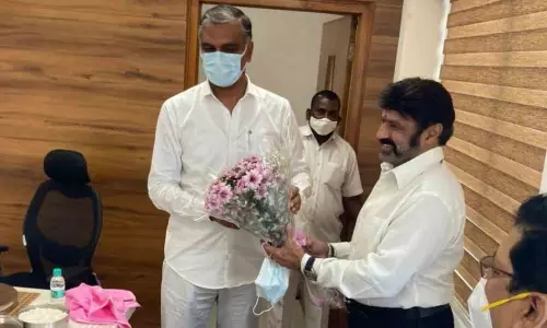 Nandamuri Balakrishna meet Minister Harish Rao