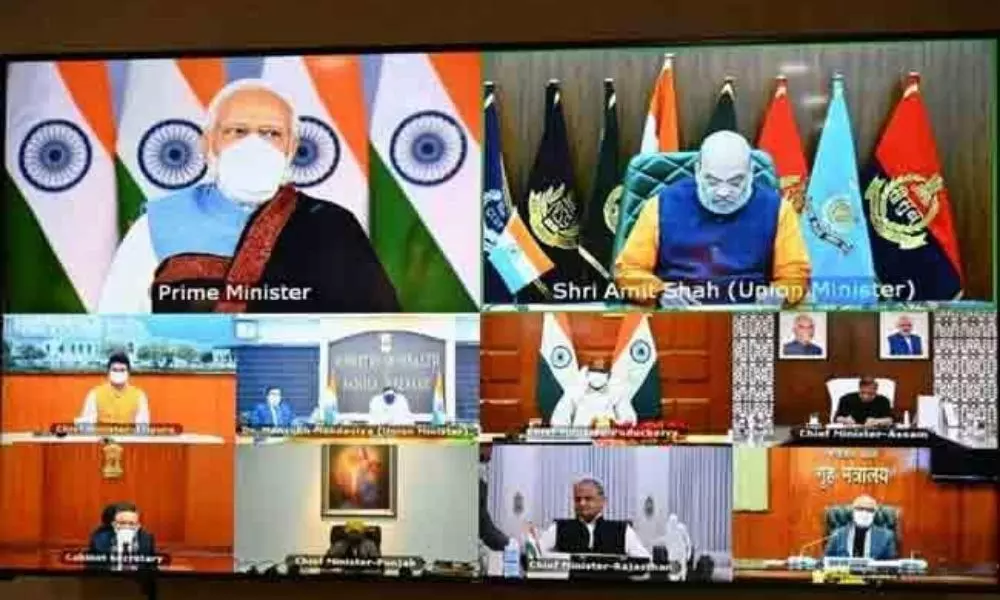 PM Narendra Modi Virtual Meet With Chief Ministers