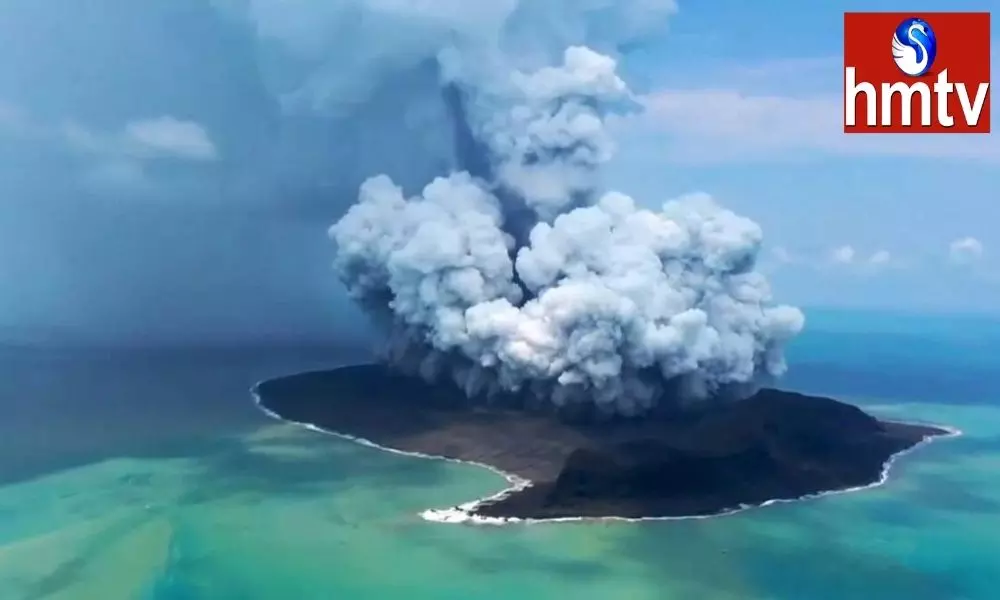 Volcano Erupts Near Tonga