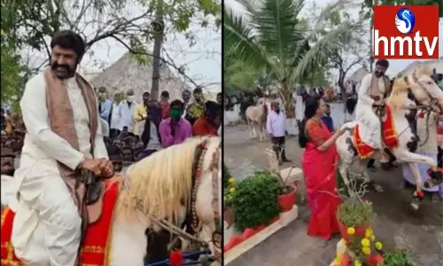 Balakrishna: గుర్రం ఎక్కి స్వారీ చేసిన బాలయ్య