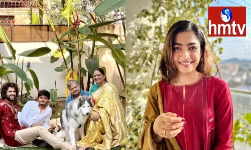 Rashmika Mandanna Sankranti Celebration with Vijay Devarakonda Family Rashmika Mandanna Sankranti Celebration with Vijay Devarakonda Family