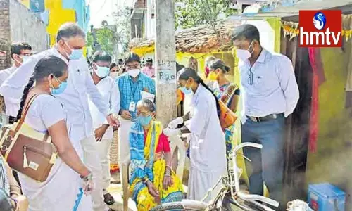 Harish Rao Participating in the Fever Survey in Sangareddy Harish Rao Participating in the Fever Survey in Sangareddy
