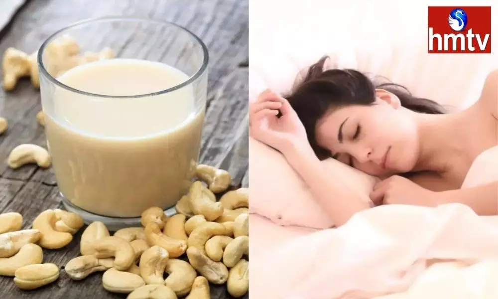 Drinking Cashew Milk Promotes Good Sleep