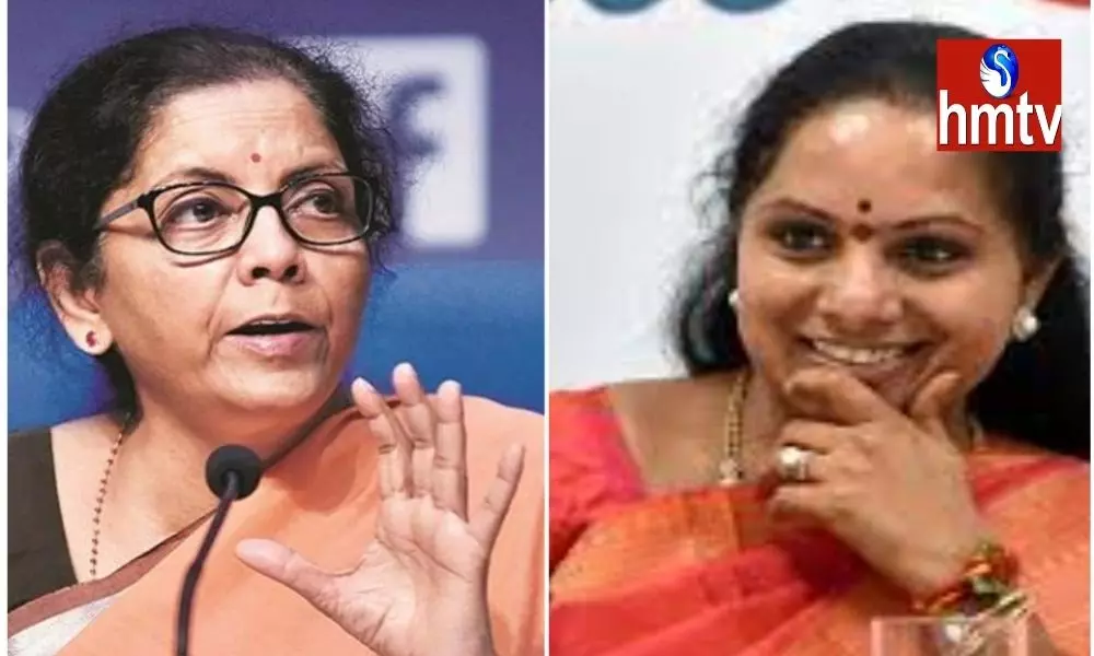 MLC Kavitha Questions Finance Minister Nirmala Sitharaman Over Selling LIC