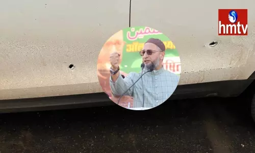 Shots Fired at Asaduddin Owaisis Convoy